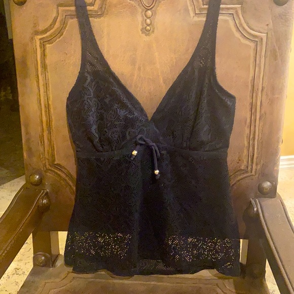 ⚜️”BLACK UNDERWIRE BIKINI TANKINI TOP”⚜️ - Picture 2 of 6